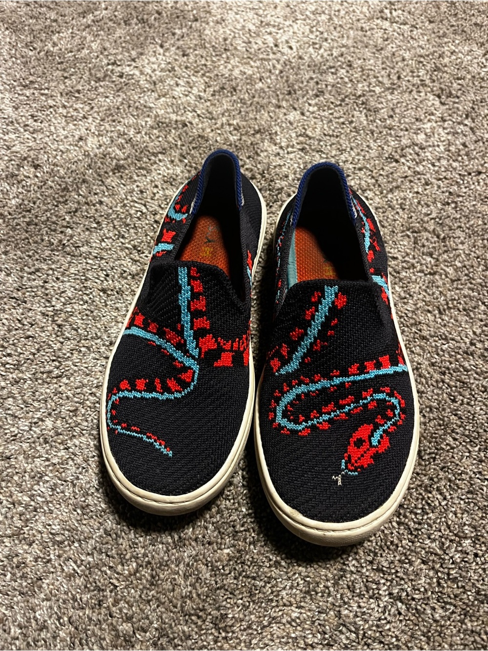 Rothy’s kids snake slip on shoes 13c